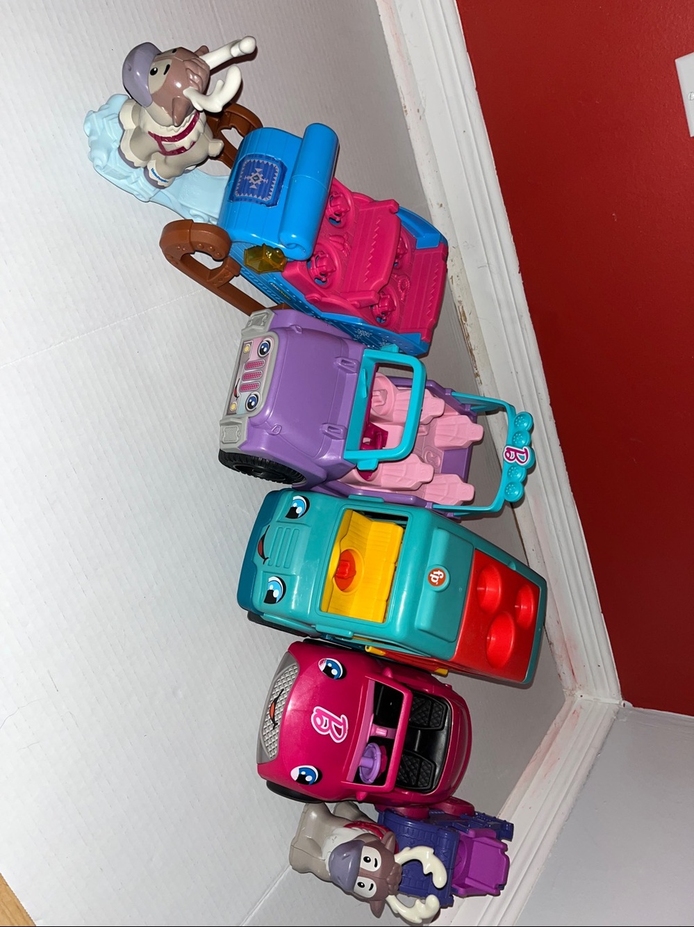 Little people Cars convertible & Jeep Barbie Taco truck 2 Sleigh Frozen Princess